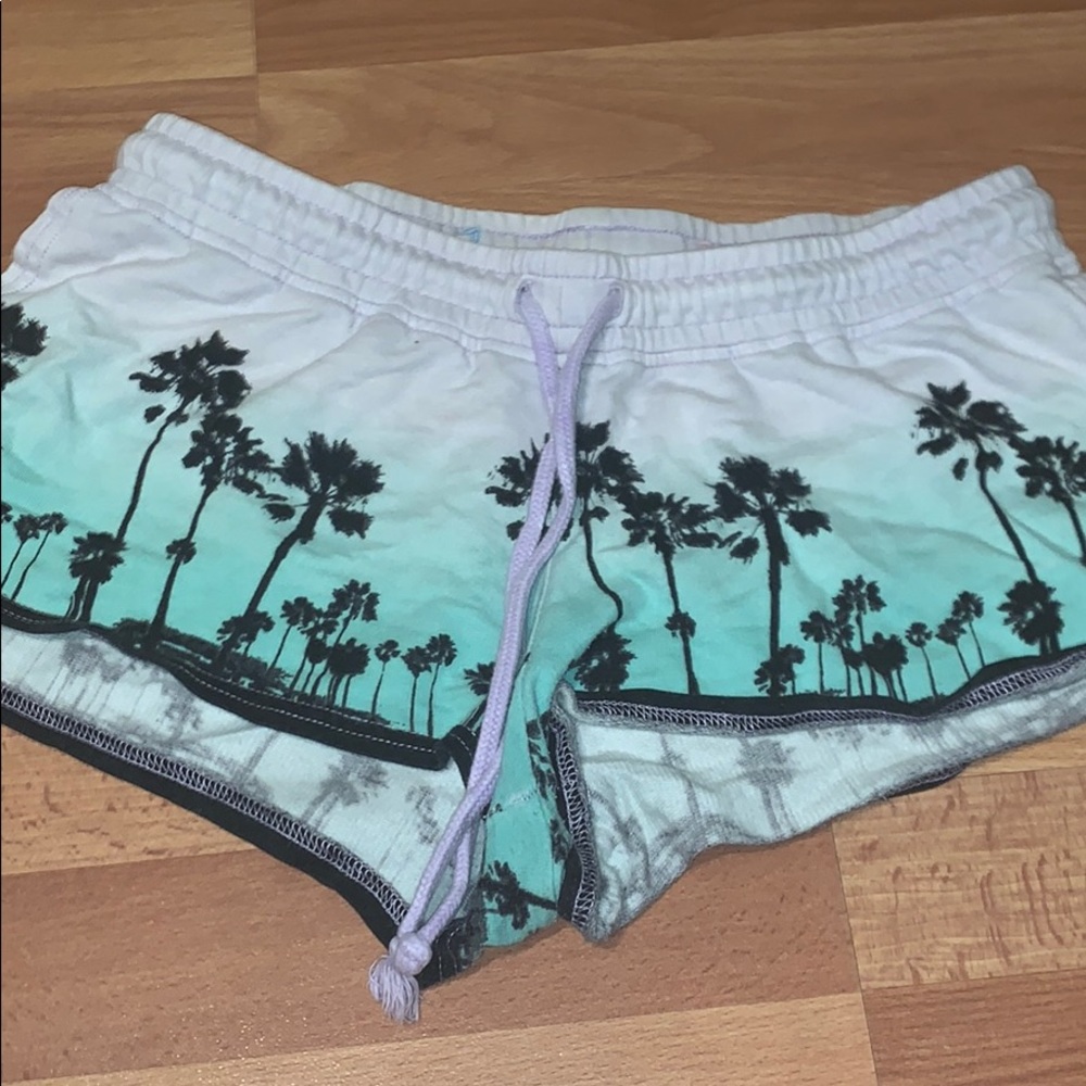 Cute Teen Palm Tree Booty Shorts
